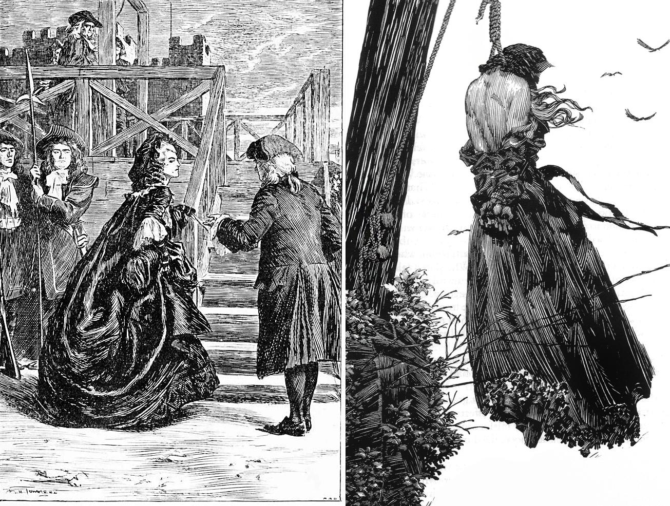 "...Thousands flocked to See Her Die. There were people who Rented the Towers of Notre-Dame..." - The Hanging of the Murderess Madame Lescombat in Paris