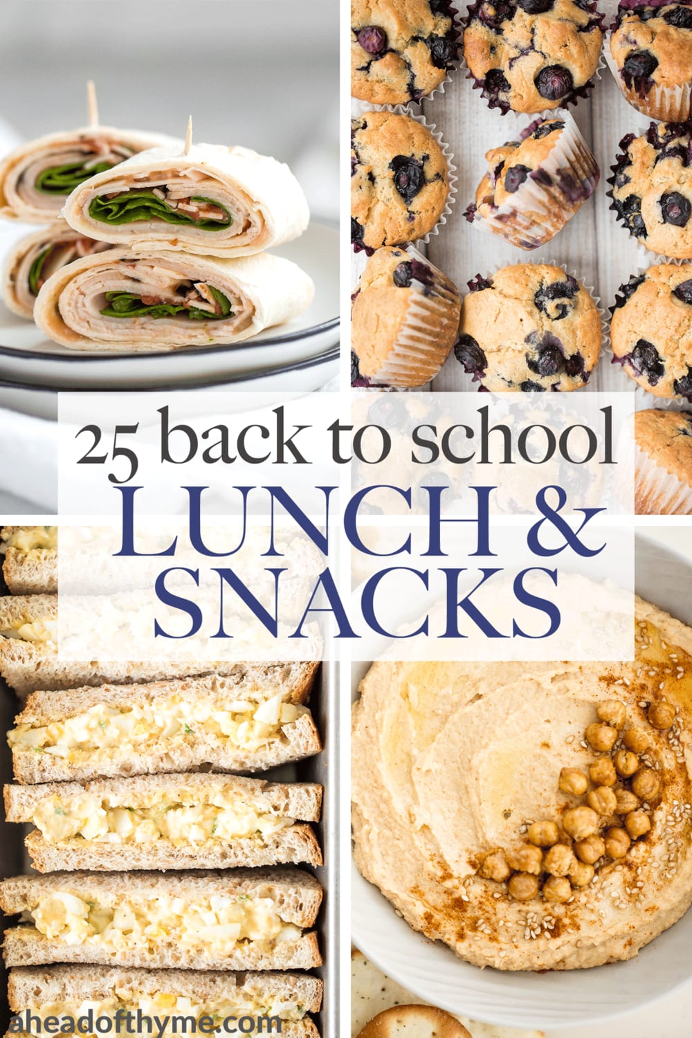 25 Back to School Lunch and Snack Ideas