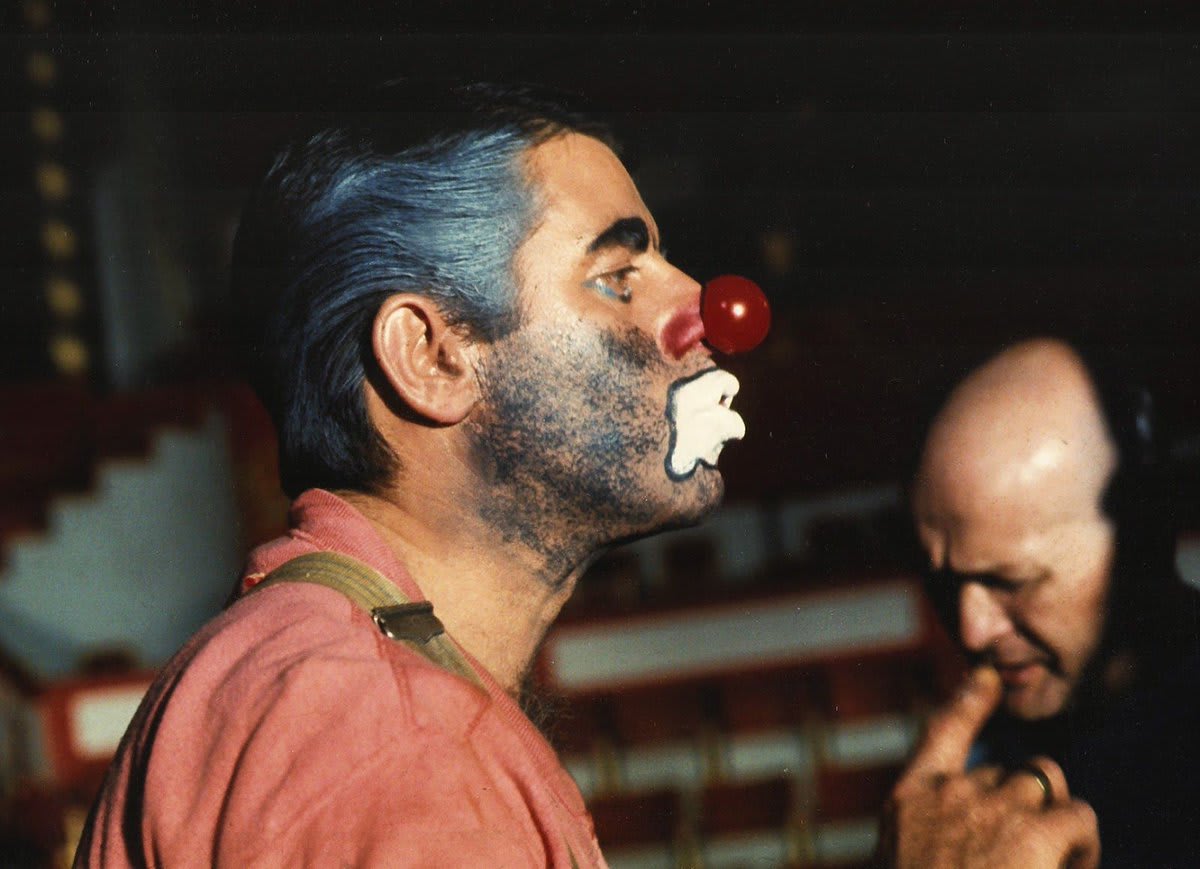 Here are stills to "The Day the Clown Cried" an unreleased Jerry Lewis movie from 1972, about a clown who entertains Jewish children in a concentration camp during the Holocaust. The movie was met with a long troubled production, and has never been released publicly