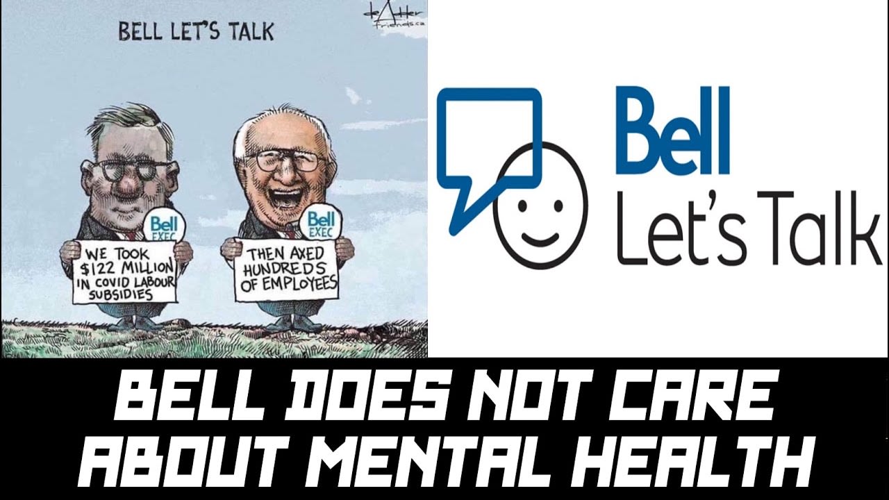 It's #BellLetsTalk day, so it's a good time to remind people that Bell Canada is a terrible company that stole $122 million and fired hundreds of employees during a pandemic and doesn't actually care about mental health. For every like this video gets, I'll donate $1 to the CMHA.