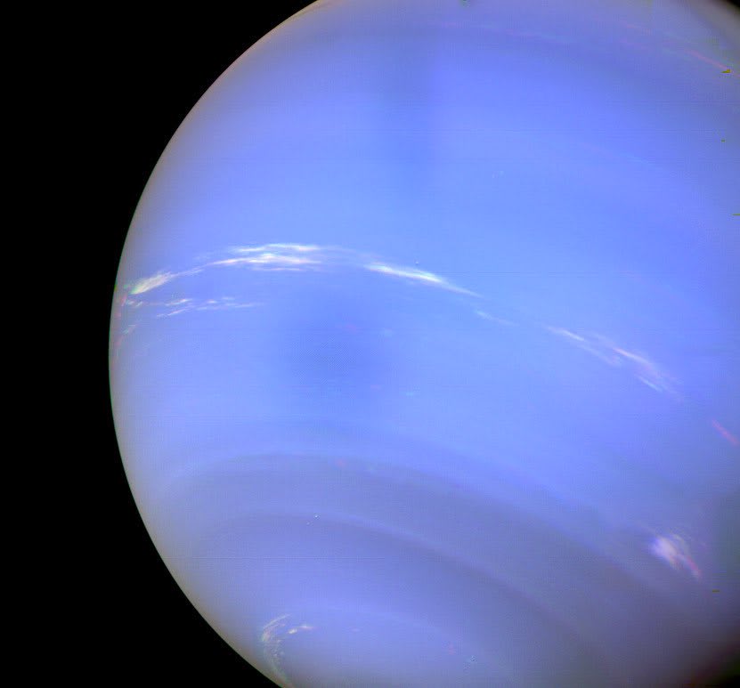 Glorious Neptune, observed by Voyager 2 on August 24, 1989.