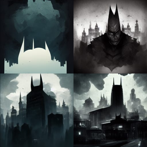 Batman Arkham City by Midjourney
