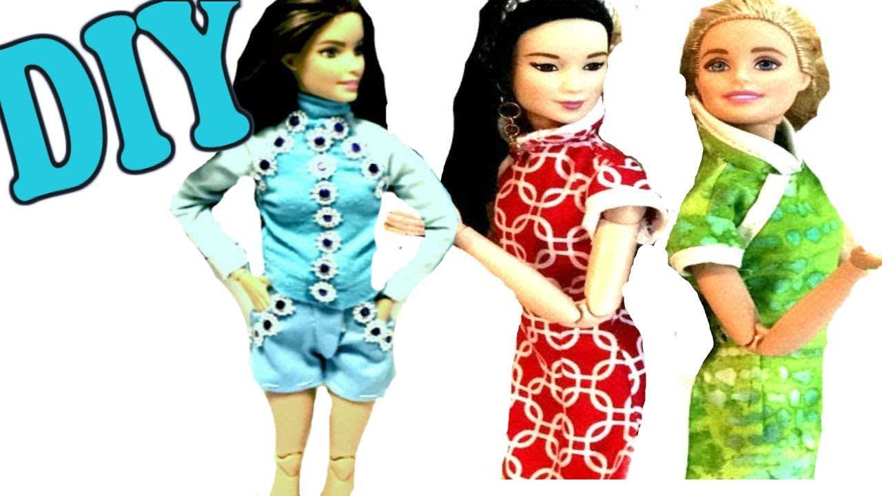 Mix How To Make Barbie Doll Shirt Easy Diy Clothes Tutorial