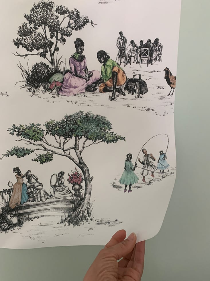 Harlem Toile by Sheila Bridges for The Shade Store