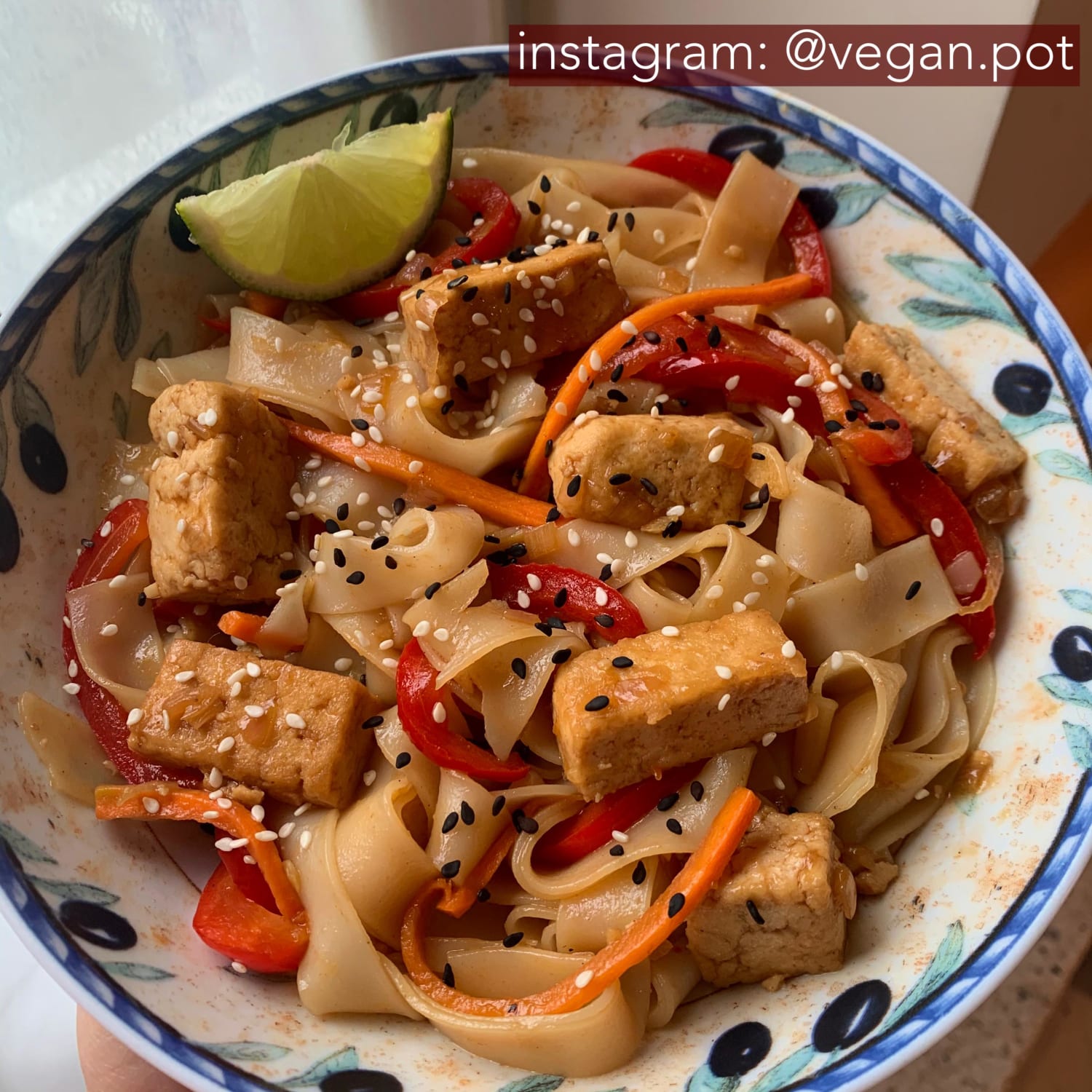 Vegan Pad Thai! Love this recipe, made this for lunch today