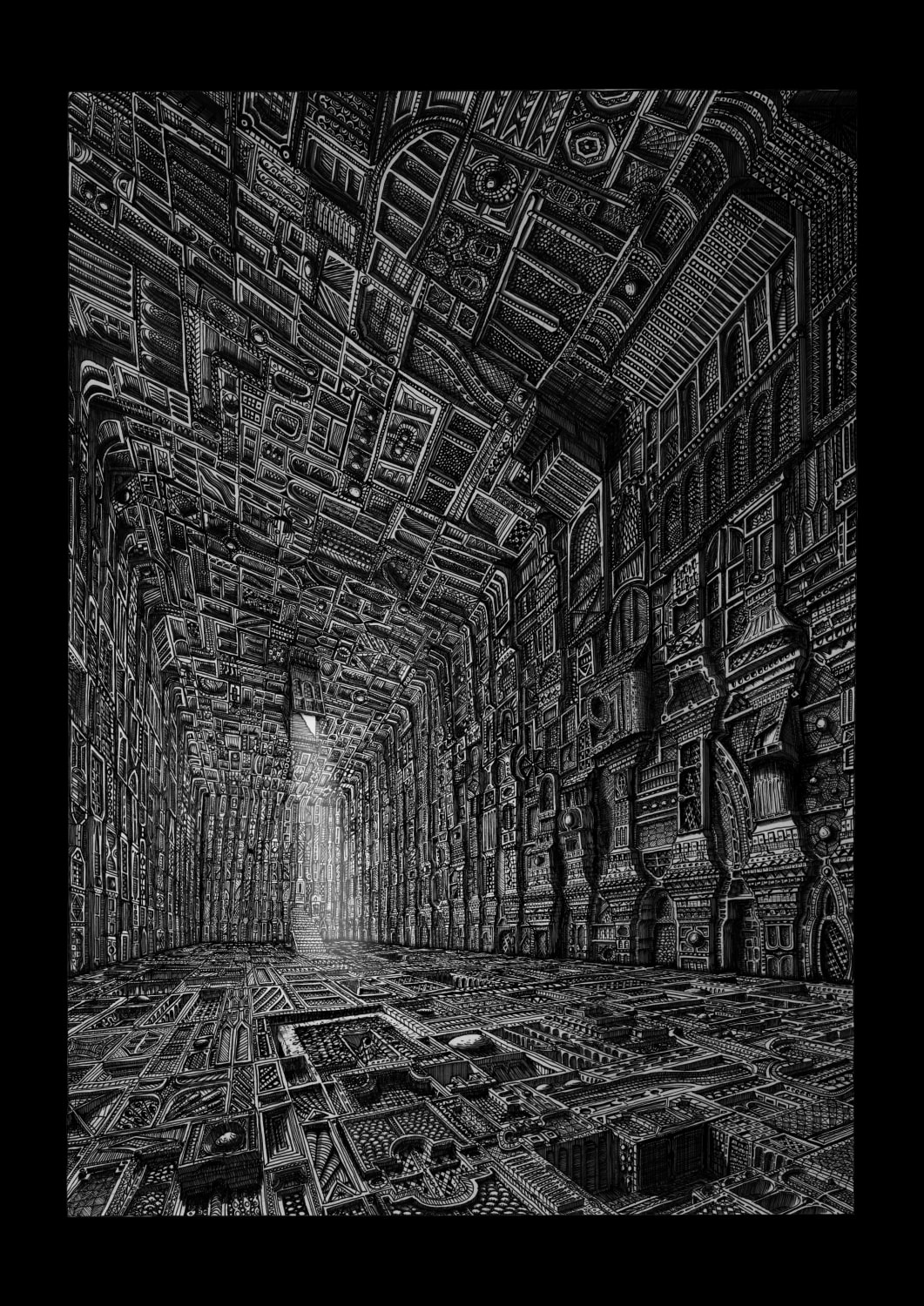 'The Great Hall' final architecture masters drawing by me