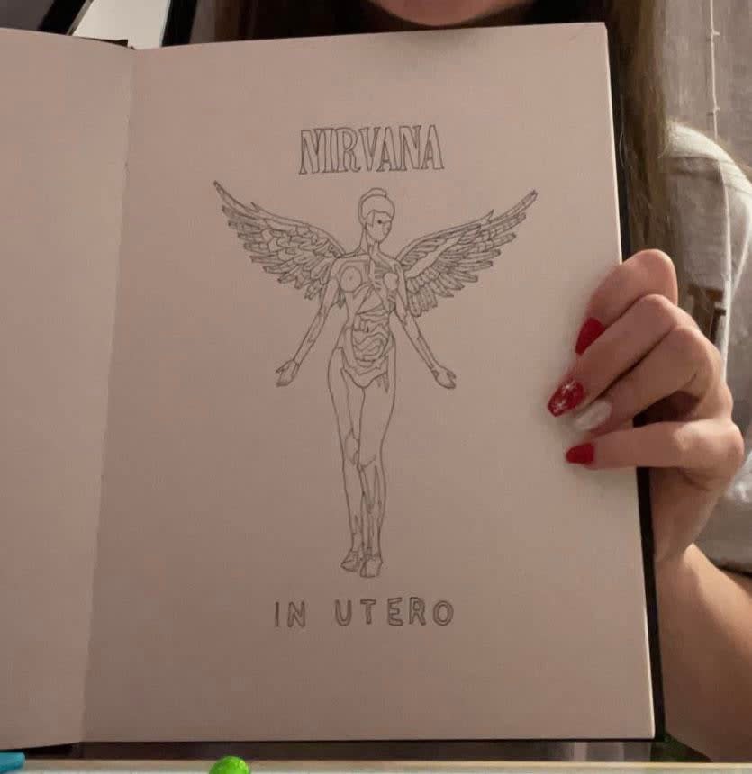 nirvana album cover i drew :)