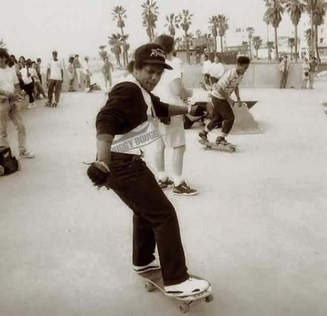 Eazy-E Skateboarding in Venice Beach, 1989