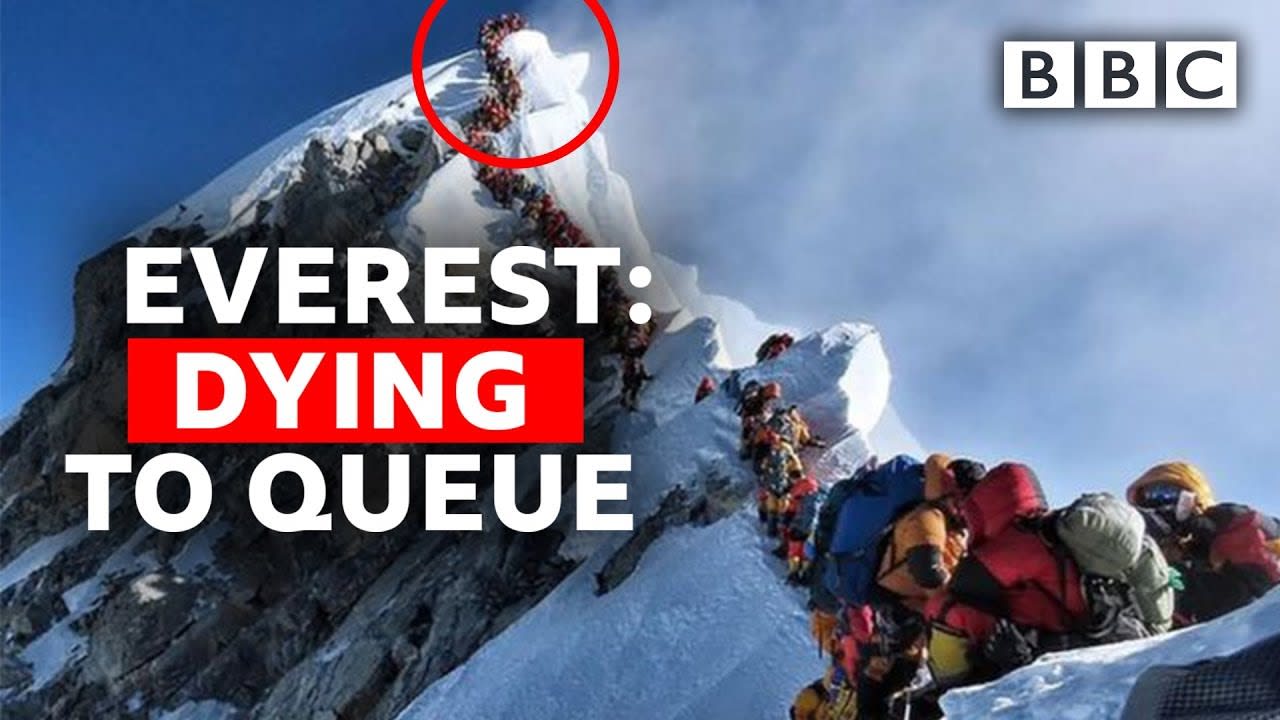 What's it like to queue on Everest? - BBC