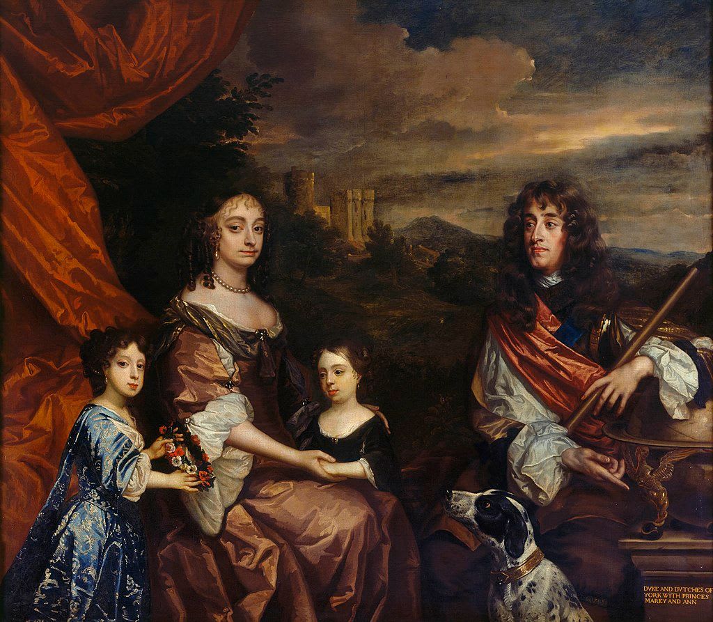 Anne Hyde, Duchess of York and Albany as the first wife of James II of England, Scotland and Ireland, was born in Windsor OTD 1637