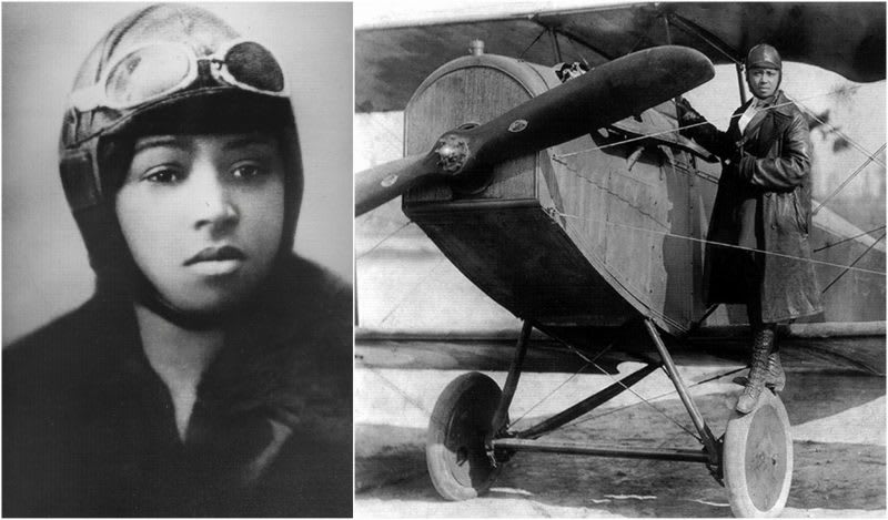 Bessie Coleman, The First African American & Native American To Earn Her Pilots License In 1921. She Had To Travel To France To Learn To Fly & Earn Her License, Because Of Racism & Sexism In The United States.