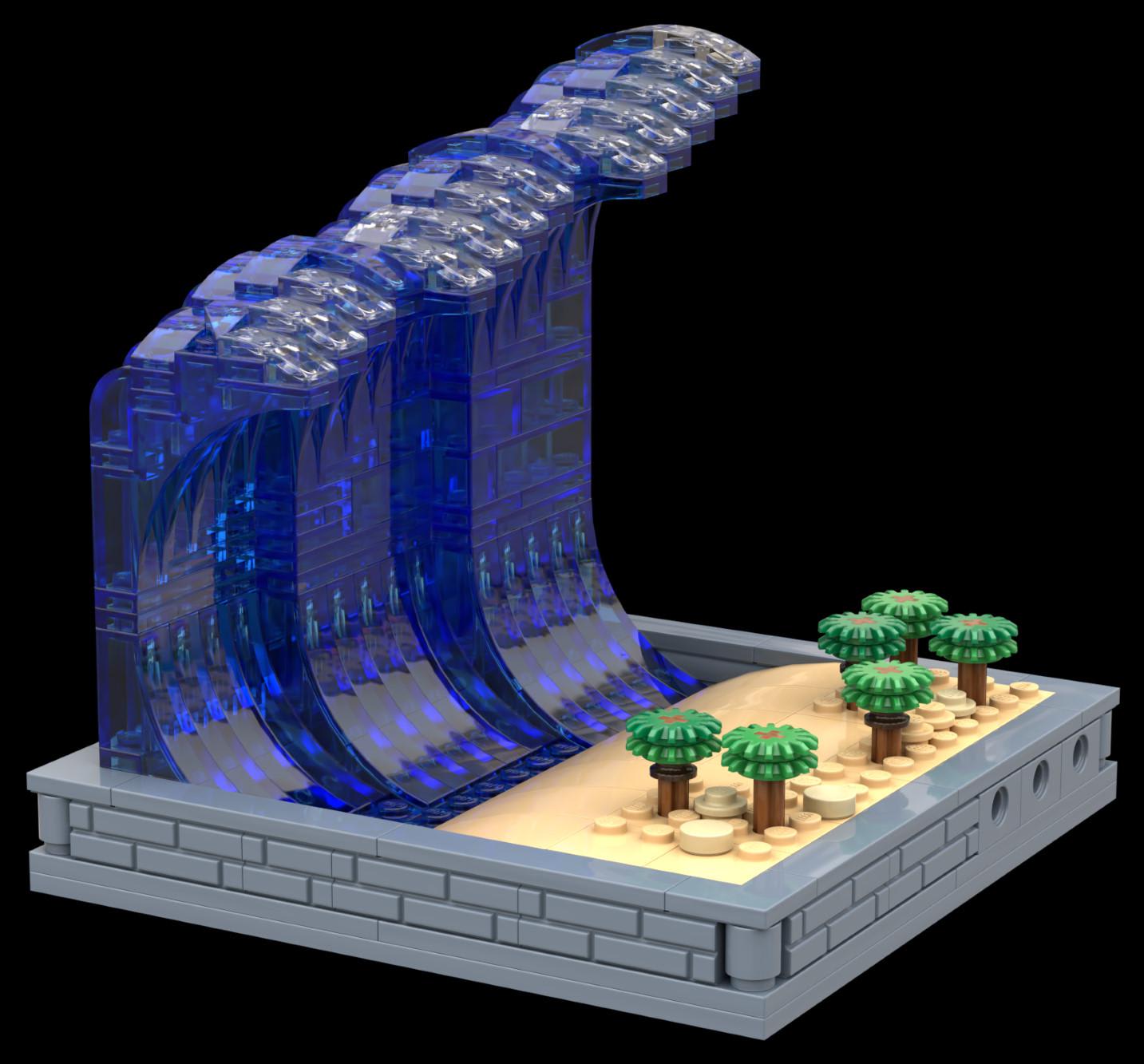 My LEGO IDEAS design FORCES OF NATURE is a reminder that not humans, but Mother Nature rules the earth - featuring a giant tsunami wave and 3 other natural disasters which are even damaging the model itself! The project needs 10K supporters for a chance of becoming a real LEGO set.
