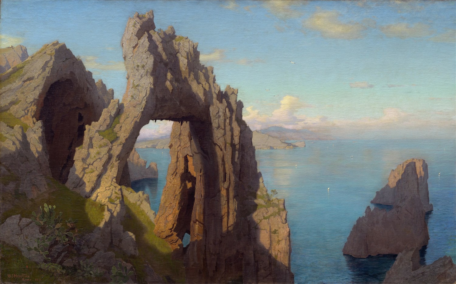 William Stanley Haseltine - Natural Arch at Capri (1871)