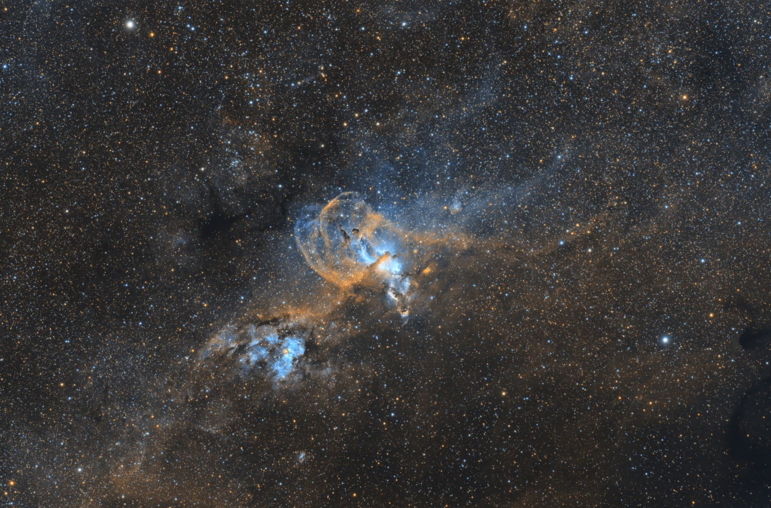 Statue of Liberty Nebula (NGC3576)