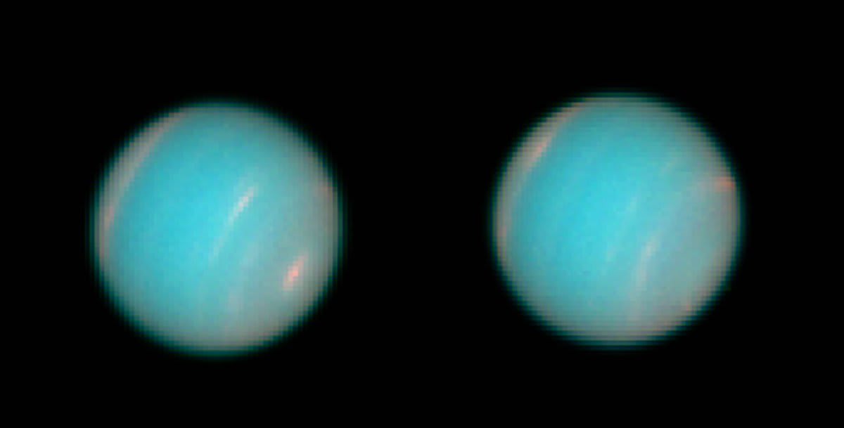 OTD 14 June 1995, first images of the planet Neptune taken by the NASA/#ESA @HUBBLE_space telescope were released. Made 24-27 June 1994, these were the clearest observations since the @NASAVoyager 2 flyby in August 1989