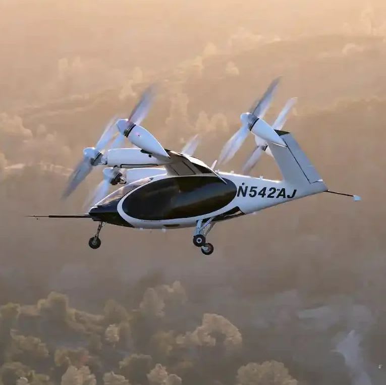 This cute little flying contraption is a potential taxi of the future. NASA's testing the prototype electric vertical takeoff and landing (eVTOL) helicopter. It's designed to carry passengers through the sky as an air taxi. https://t.co/54zyedseC7 📷 Joby Aviation