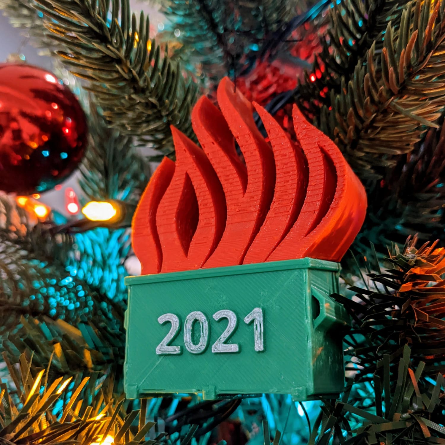 I made everyone an ornament to celebrate another year of insanity. Enjoy! (Link in comments)