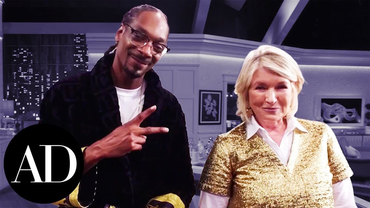 Snoop Dogg and Martha Stewart Give Tour of Potluck Dinner Party Cooking Show | Architectural Digest