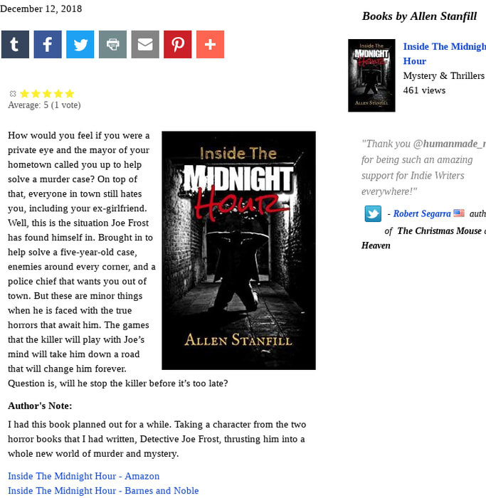 Mix Inside The Midnight Hour Book By Allen Stanfill Mystery