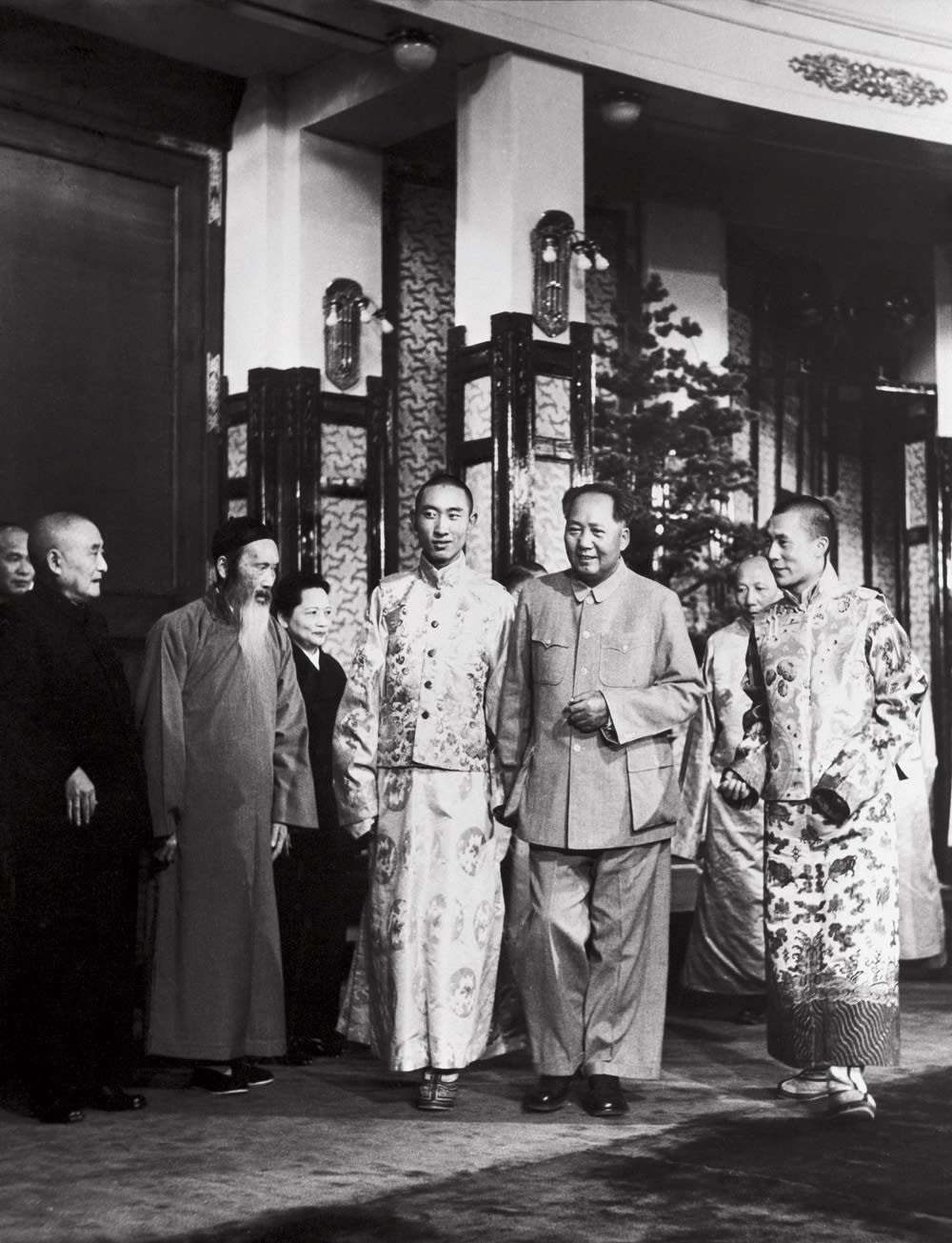 Mao Zedong and the Dalai Lama Beijing 1954