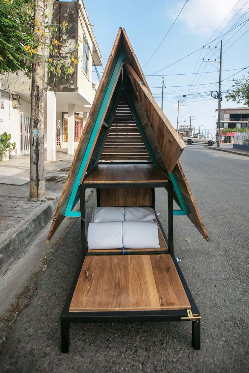 natura futura designs a mobile micro shelter for homeless people in ecuador