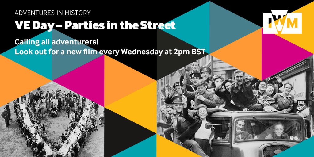You’re invited to...Adventures in History: VE Day – Parties in the Street! Join our IWM expert tomorrow at 2:00 PM as they share stories of celebration.