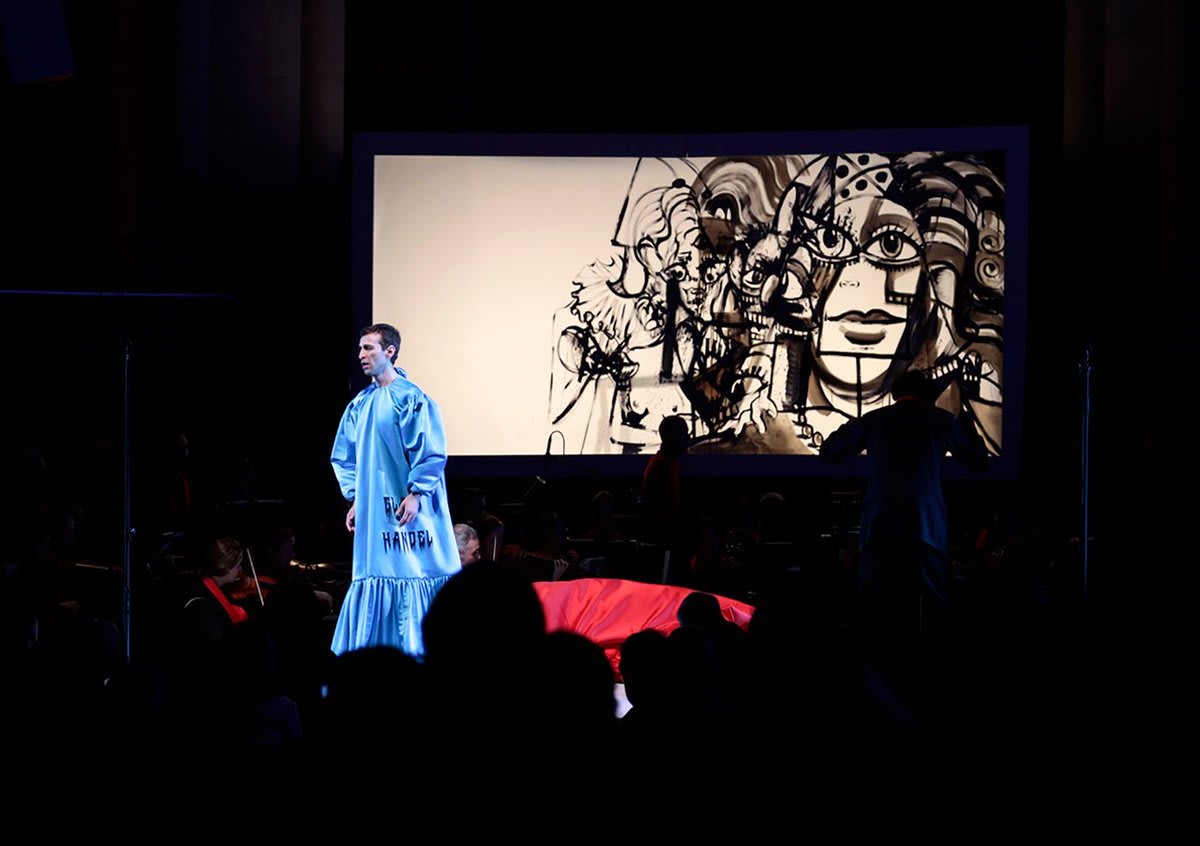 How RafSimons created ‘babushka’ costumes for wild new opera Glass Handel. See more: