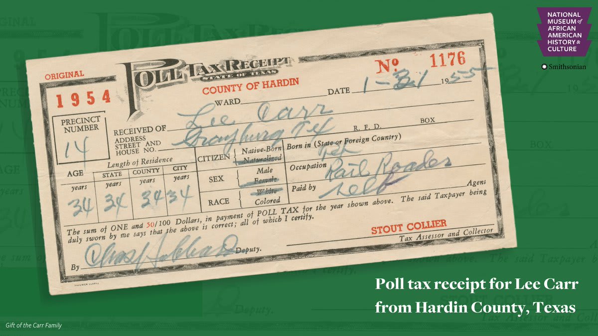 Poll taxes were a method used to prevent blacks from voting beginning in the late 19th century. After the Fifteenth Amendment extended the right to vote to African Americans, a number of states enacted poll tax laws as a legal method to restrict voting rights.