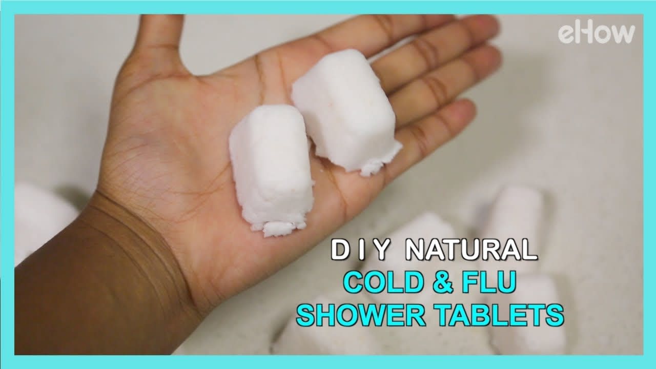 DIY Natural Shower Tablets for Cold & Flu Congestion | DIY IRL