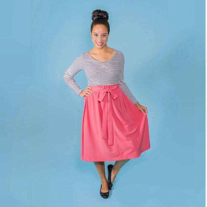 Introducing Dominique! 💕 Our new sewing pattern is a quick and easy skirt with lots of variations