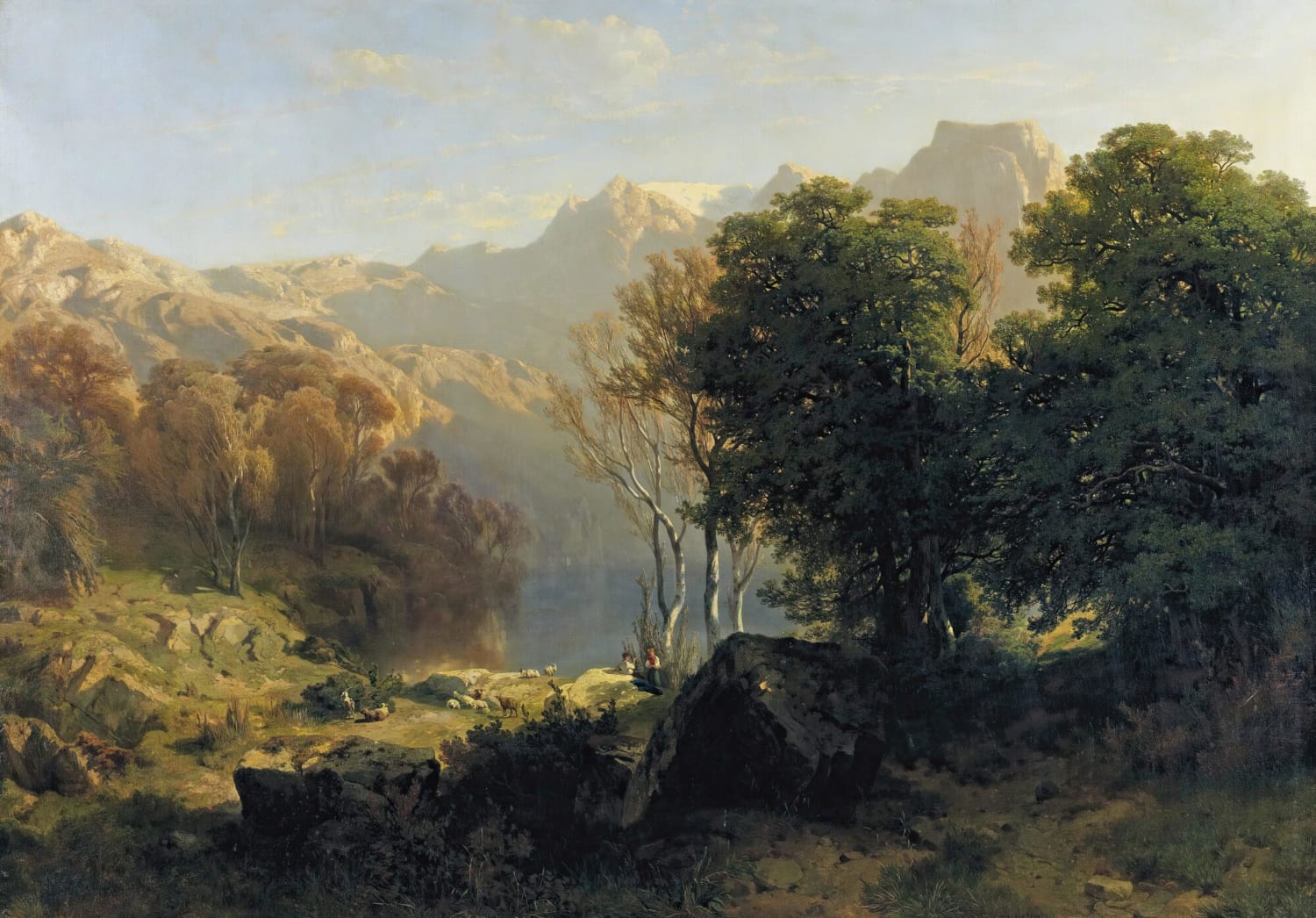 Alexandre Calame - Lake Lucerne (1851)