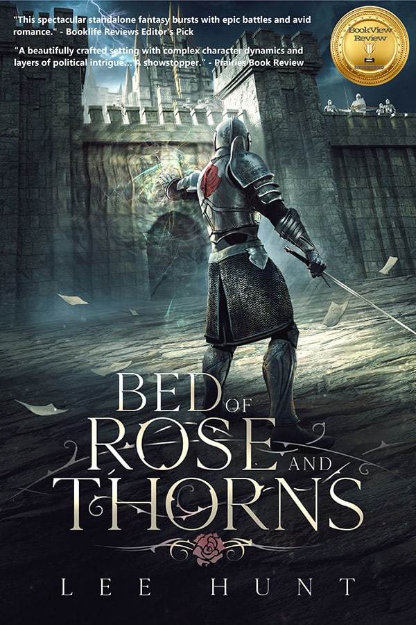 Lee Hunt has a new dark fantasy/fairy tale out: Bed of Rose and Thorns, and we have the cover reveal! There’s a giveaway too!