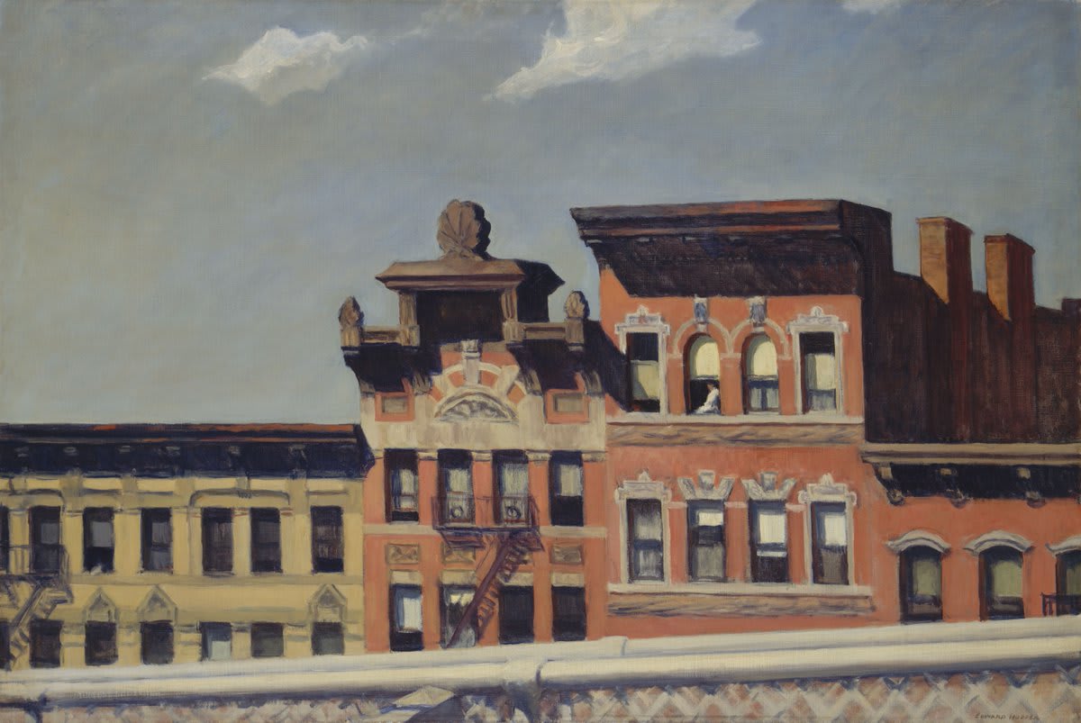 If you're feeling like you're living in an Edward Hopper painting lately, you're not alone. In this work Hopper depicts a NYC cityscape absent of noise or motion. The only signs of life can be seen in a top story window, where a woman sits alone. More: