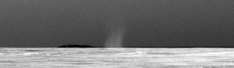 On this day in 2010, Mars rover Opportunity found its first dust devil. These swirling columns of wind and dust occur frequently on the Red Planet. Martian dust devils are most active in mid-summer and can reach heights of 5 miles — much taller than dust devils on Earth.