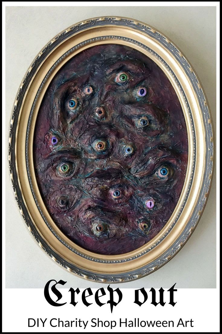 Make your own Creepy Eye Art - The Witch at OneandSeventy