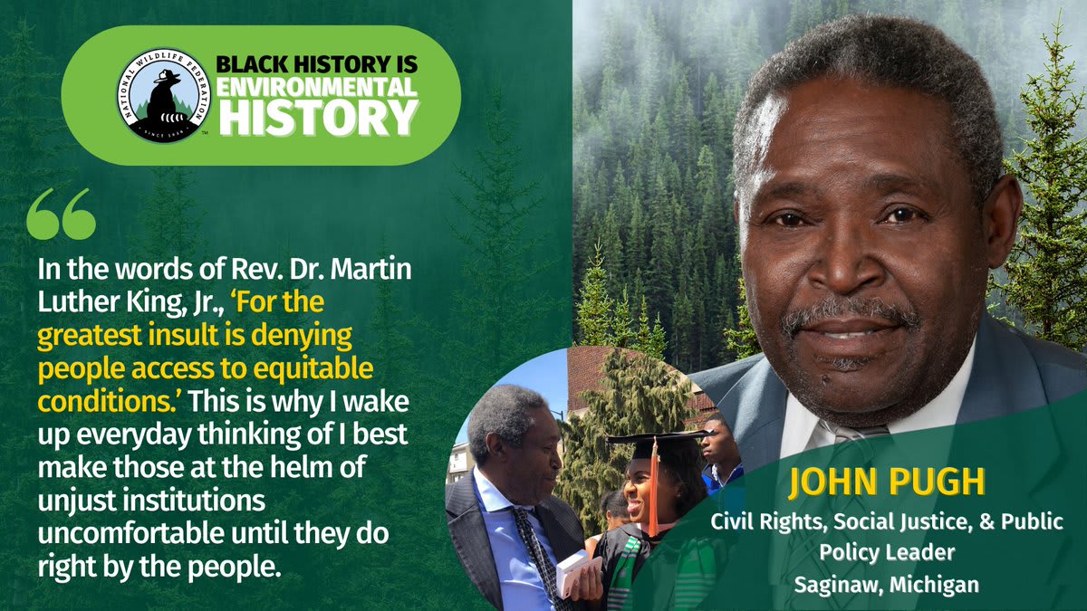 As a student, John Pugh was involved in a successful boycott to encourage businesses in Jackson, MS to hire Black employees. He continued a career of service at @DeltaCollege developing initiatives for students & the Saginaw, MI community.