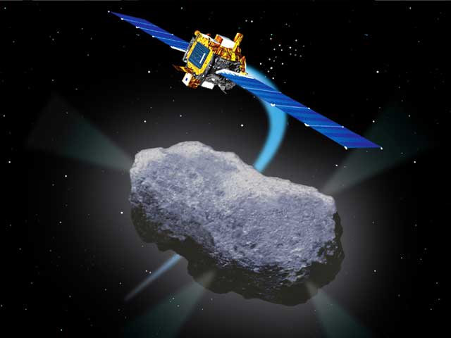 OTD in 2001, our Deep Space 1 probe had a close encounter with the comet Borrelly! DS1 was a test flight for a dozen new, experimental technologies, including the use of an ion propulsion engine. It passed with flying colors and gave us exciting new data on asteroids and comets.