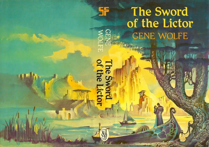 Bruce Pennington’s 1982 cover art for The Sword of the Lictor, by Gene Wolfe