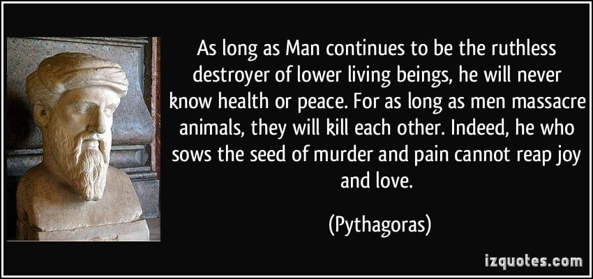 Pythagoras said it a long time ago.