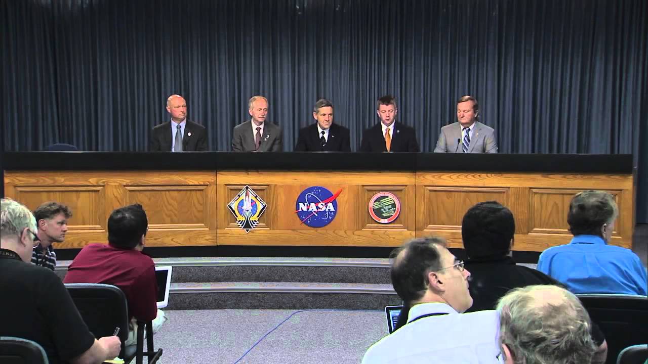 Shuttle Managers Address Media after Last Space Shuttle Comes Home