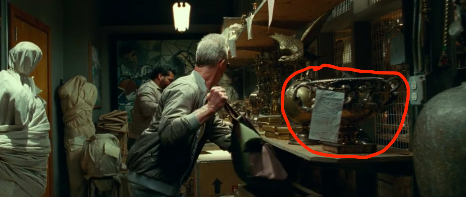 At the start of Wonder Woman 1984, you can pretty clearly see the Australian Open Men's Trophy in the back room of an antiques store
