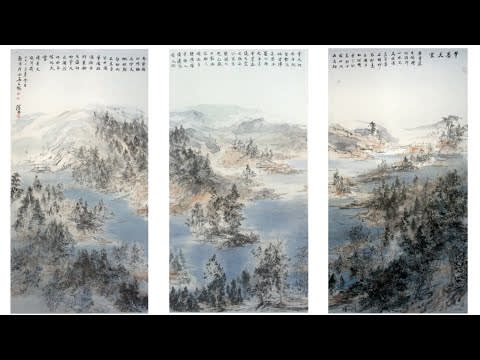 These may look like traditional Chinese landscape paintings…