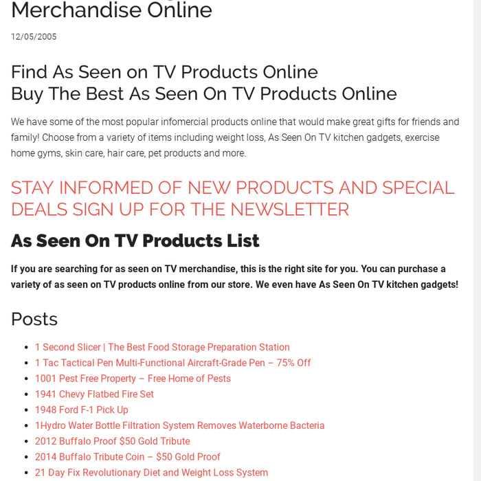 Mix As Seen On Tv Products Online Store Infomercial Product List