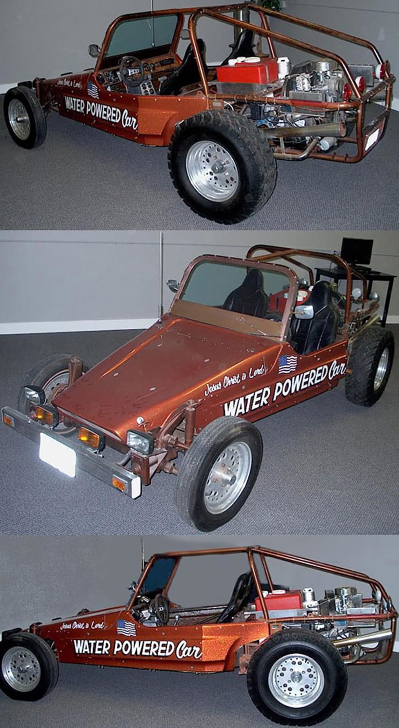 Stanley Meyer's "Water Powered Car" - The car was said to be powered by a revolutionary water fuel cell. In 1996, an Ohio court ruled the project as fraudulent. Meyer mysteriously died two years later in 1998.
