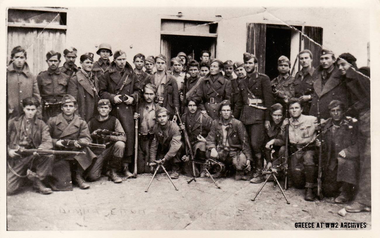 Greek Guerrillas of the communist-led 42nd ELAS Regiment in Central Greece in the summer of 1944.