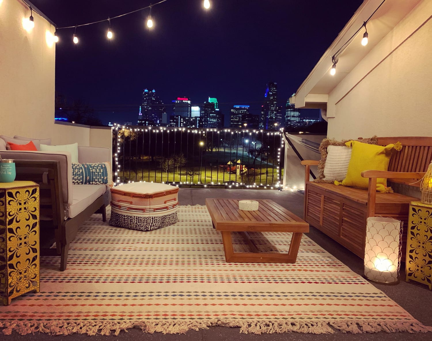 My townhome’s rooftop patio in Dallas, TX