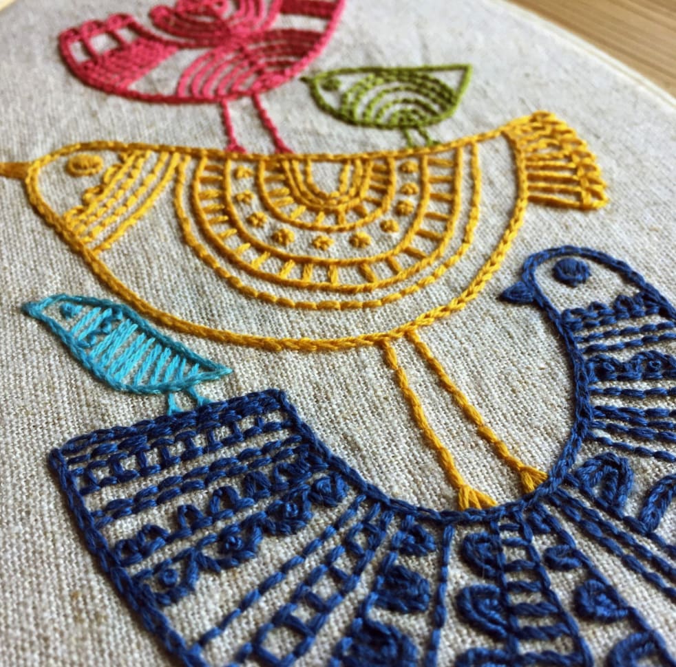 DIY - Embroidery Kit - Birds