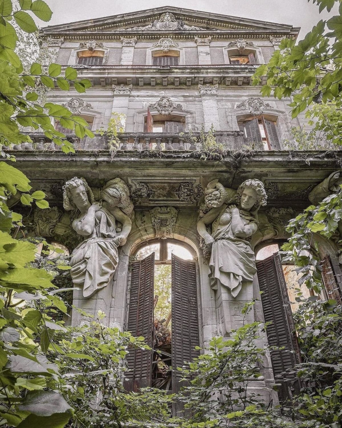 Abandoned palace in Strasbourg, France