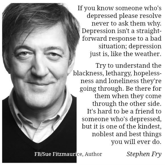 Twitter / LadyEvangelina: Stephen Fry <3 ... | Friend with depression, Words, Life quotes