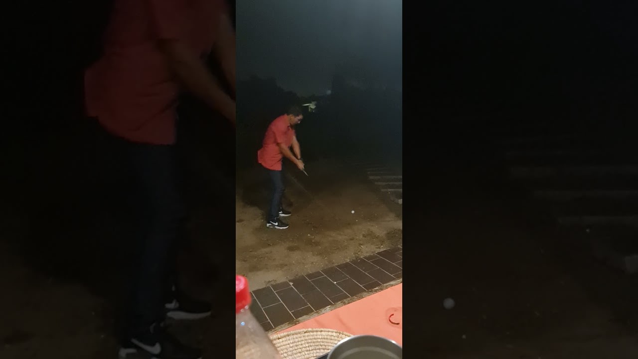 Guy Breaks Glass Wall While Playing Golf - 1185447